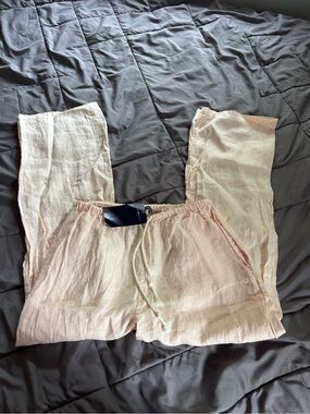 Brandy Melville Pale Pink Linen Pants